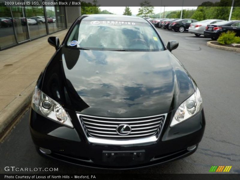 Obsidian Black / Black 2009 Lexus ES 350