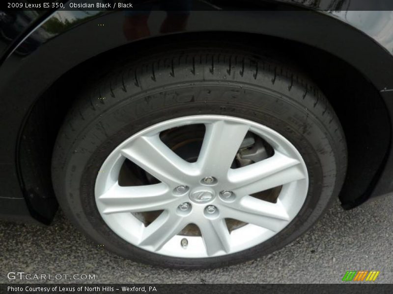 Obsidian Black / Black 2009 Lexus ES 350
