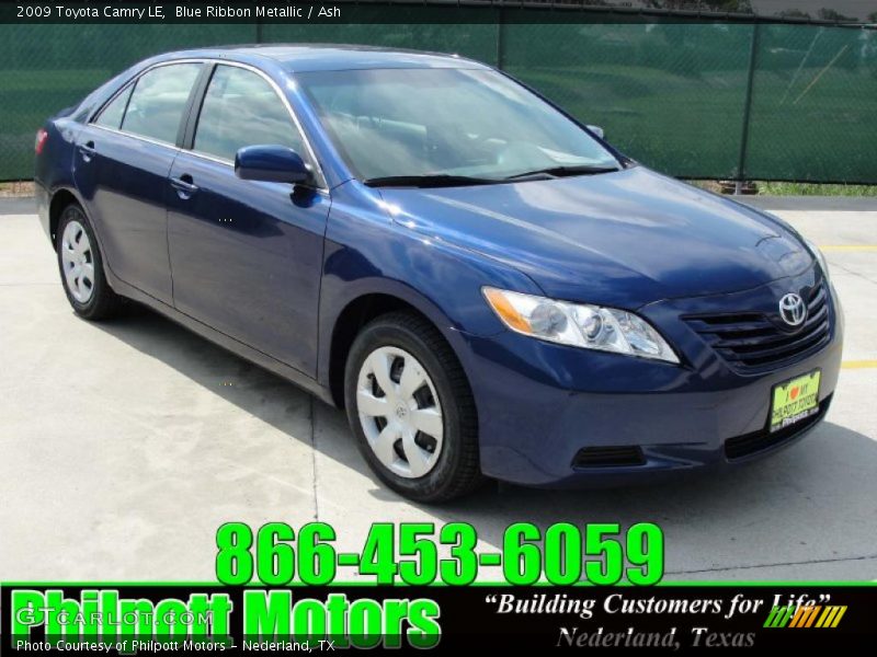Blue Ribbon Metallic / Ash 2009 Toyota Camry LE