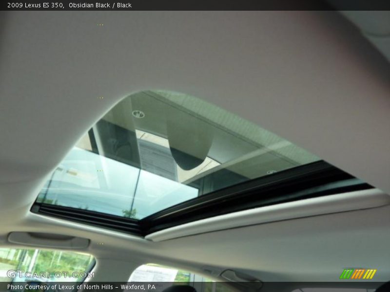 Obsidian Black / Black 2009 Lexus ES 350