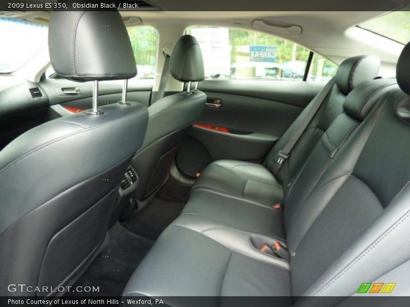 Obsidian Black / Black 2009 Lexus ES 350