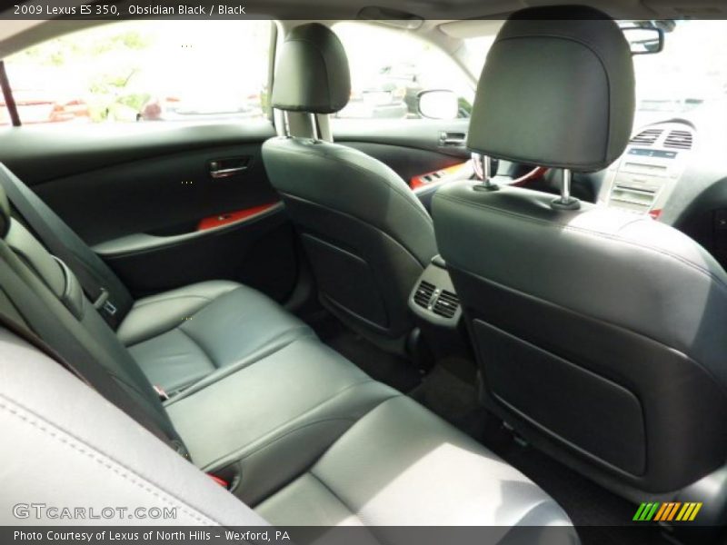 Obsidian Black / Black 2009 Lexus ES 350