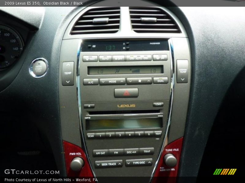 Obsidian Black / Black 2009 Lexus ES 350