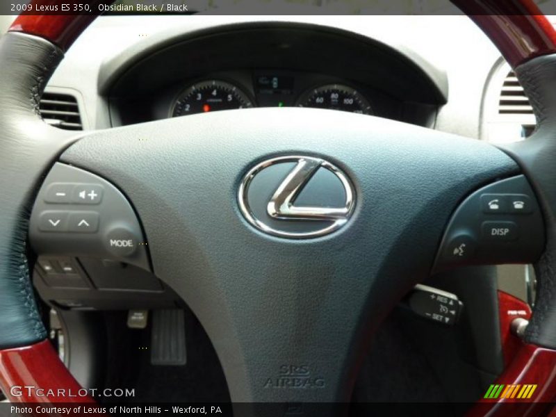 Obsidian Black / Black 2009 Lexus ES 350