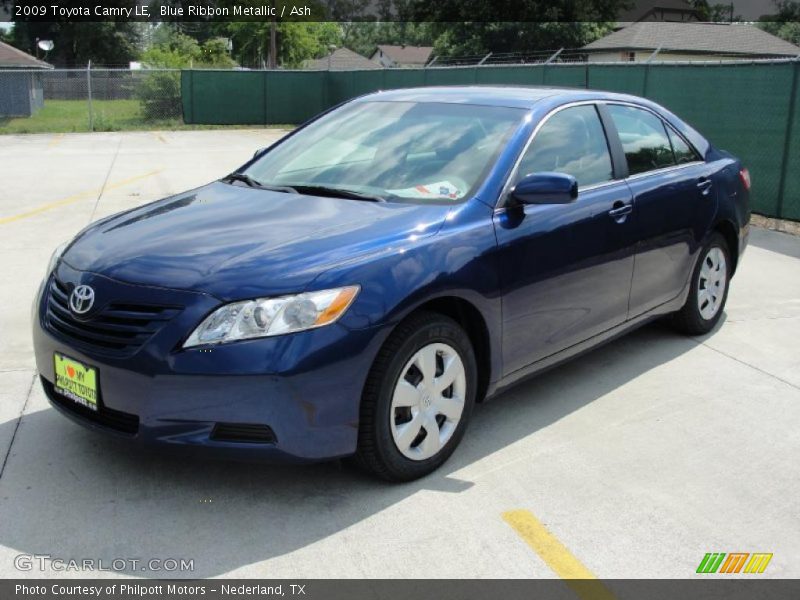 Blue Ribbon Metallic / Ash 2009 Toyota Camry LE