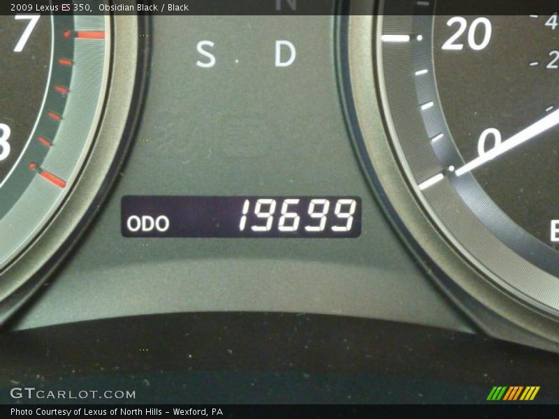 Obsidian Black / Black 2009 Lexus ES 350
