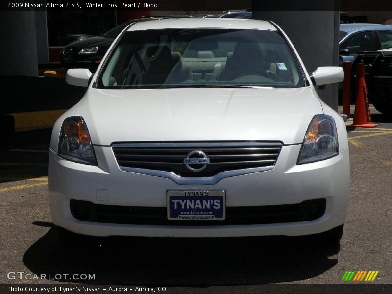 Winter Frost Pearl / Blond 2009 Nissan Altima 2.5 S