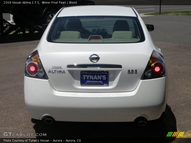 Winter Frost Pearl / Blond 2009 Nissan Altima 2.5 S