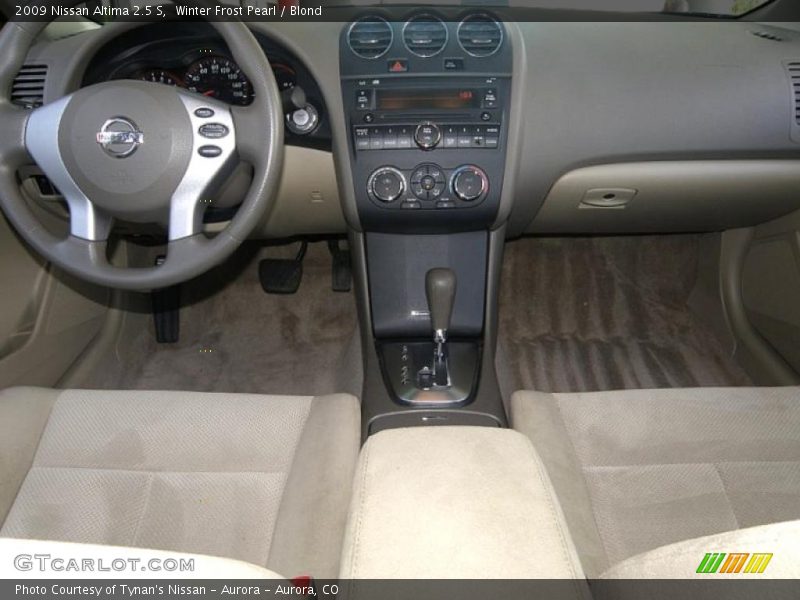 Winter Frost Pearl / Blond 2009 Nissan Altima 2.5 S