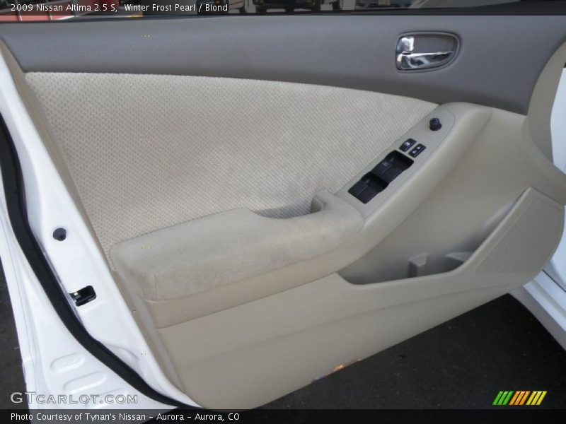 Winter Frost Pearl / Blond 2009 Nissan Altima 2.5 S