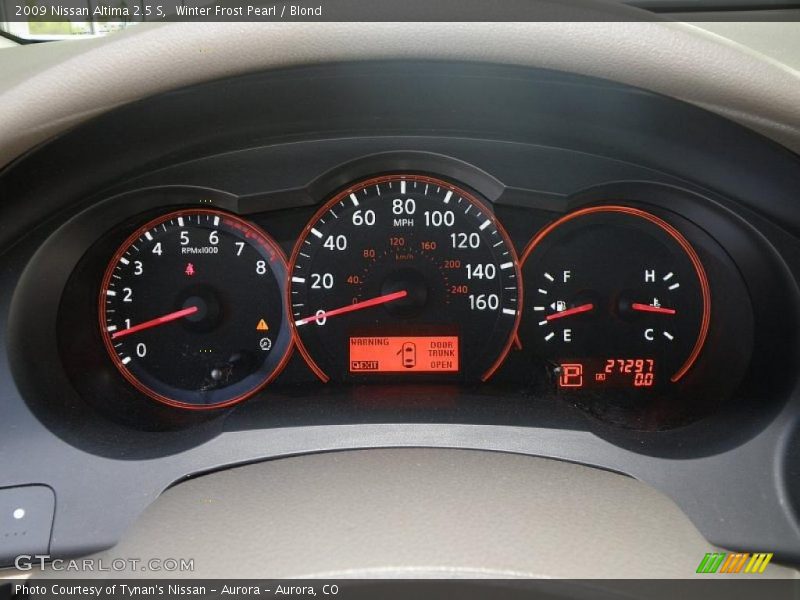 Winter Frost Pearl / Blond 2009 Nissan Altima 2.5 S