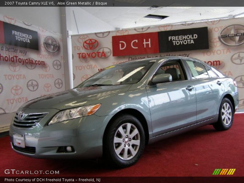 Aloe Green Metallic / Bisque 2007 Toyota Camry XLE V6