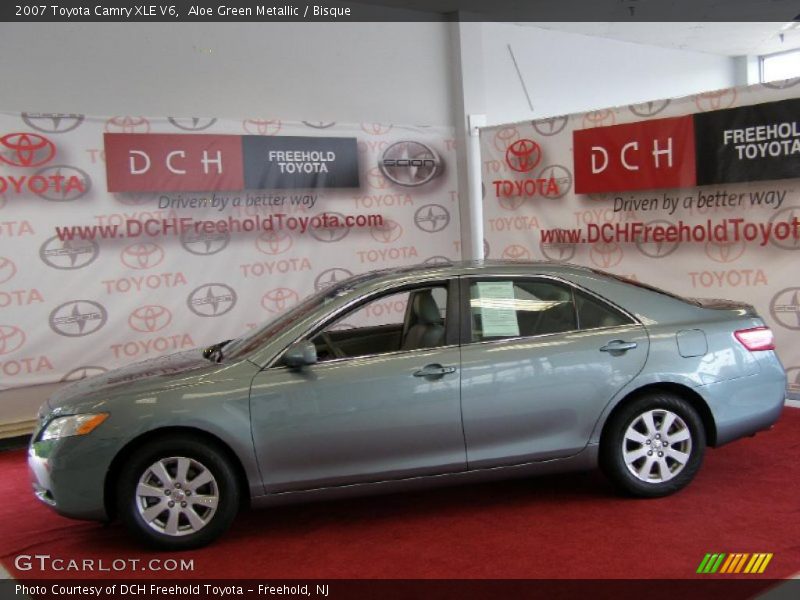 Aloe Green Metallic / Bisque 2007 Toyota Camry XLE V6