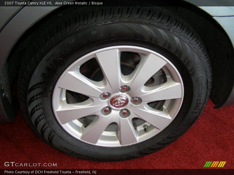 Aloe Green Metallic / Bisque 2007 Toyota Camry XLE V6