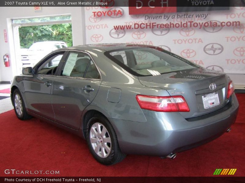 Aloe Green Metallic / Bisque 2007 Toyota Camry XLE V6