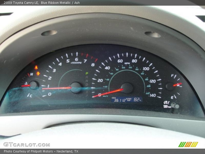 Blue Ribbon Metallic / Ash 2009 Toyota Camry LE