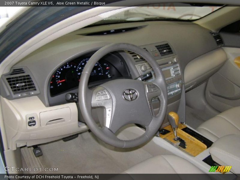 Aloe Green Metallic / Bisque 2007 Toyota Camry XLE V6