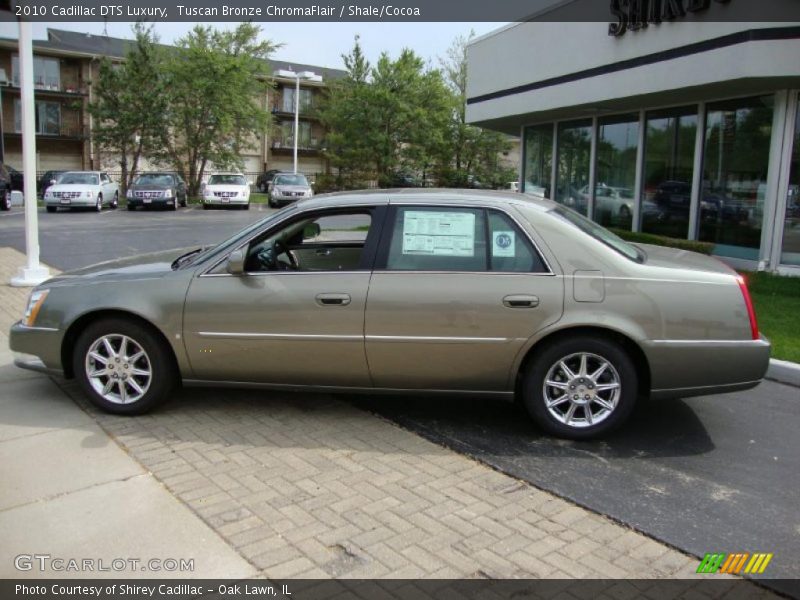 Tuscan Bronze ChromaFlair / Shale/Cocoa 2010 Cadillac DTS Luxury