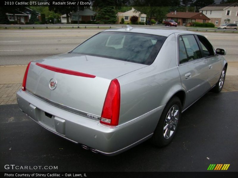 Radiant Silver / Ebony 2010 Cadillac DTS Luxury