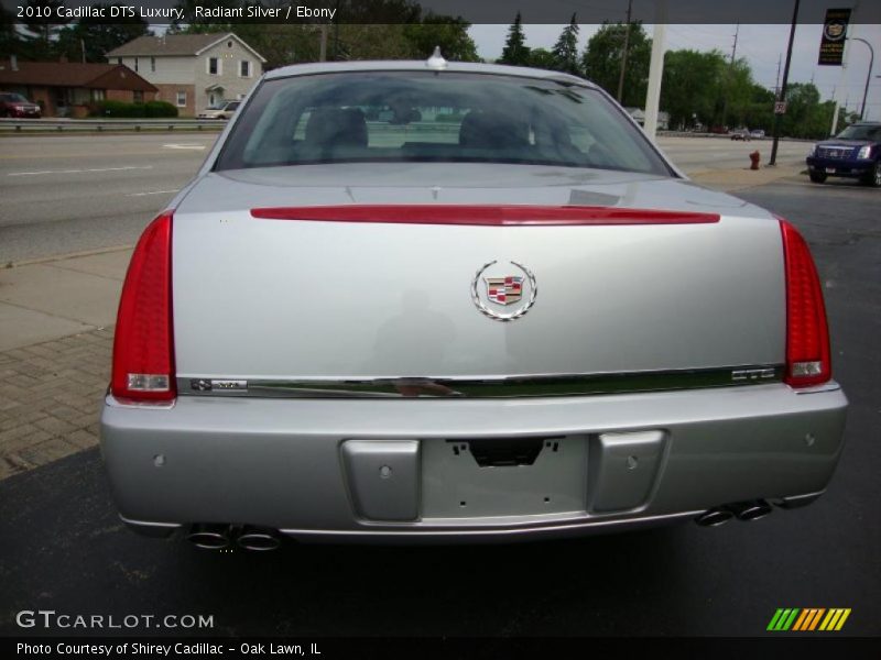 Radiant Silver / Ebony 2010 Cadillac DTS Luxury