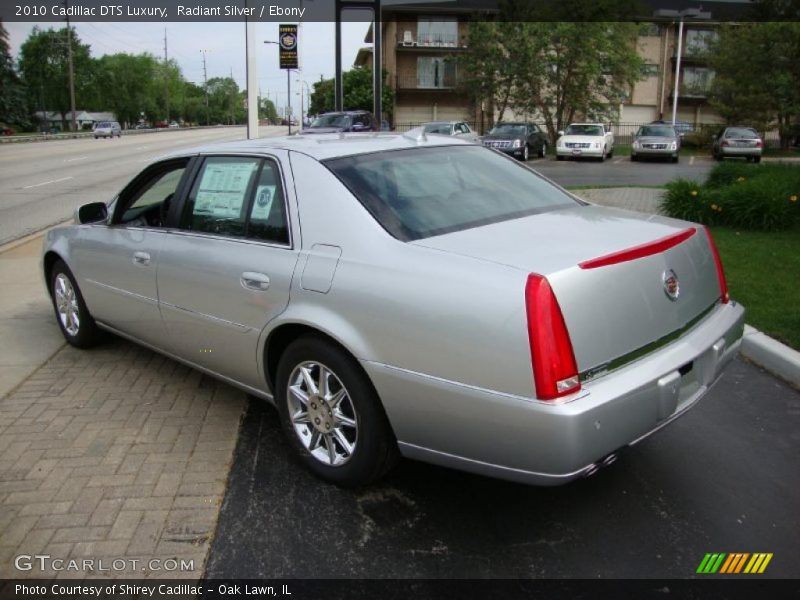 Radiant Silver / Ebony 2010 Cadillac DTS Luxury