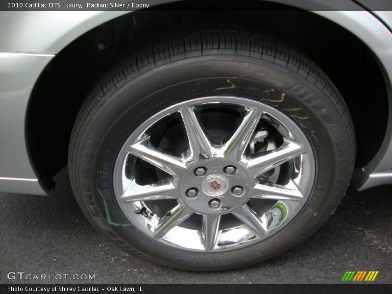 Radiant Silver / Ebony 2010 Cadillac DTS Luxury