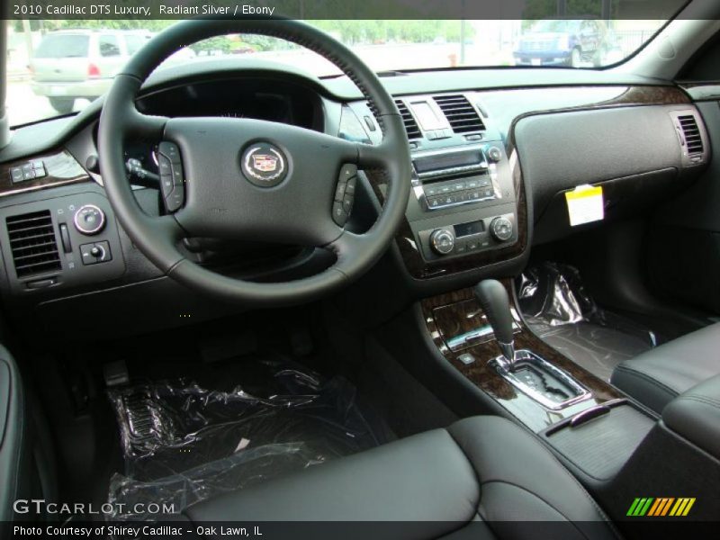 Radiant Silver / Ebony 2010 Cadillac DTS Luxury