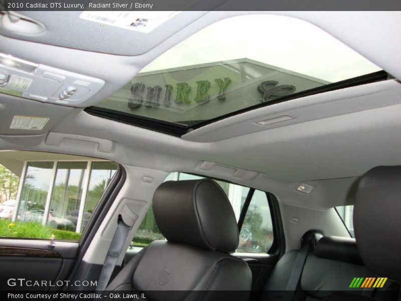 Radiant Silver / Ebony 2010 Cadillac DTS Luxury