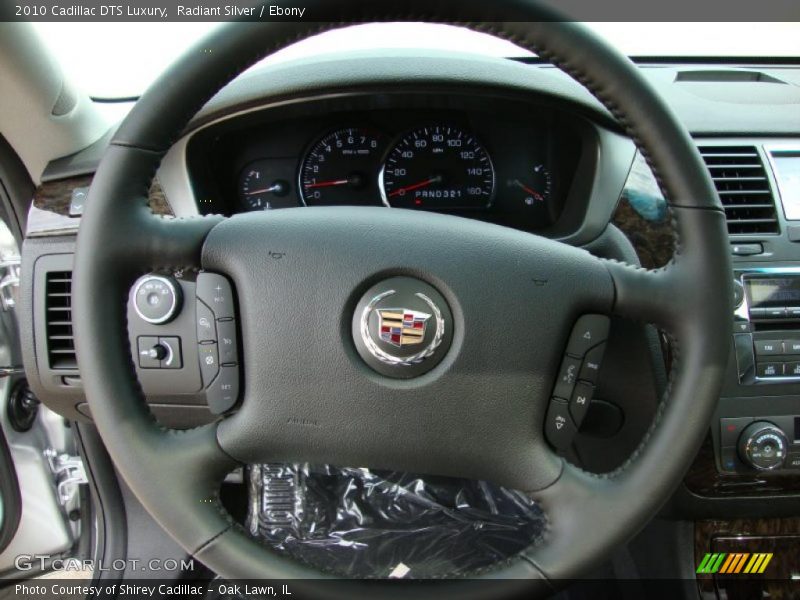 Radiant Silver / Ebony 2010 Cadillac DTS Luxury