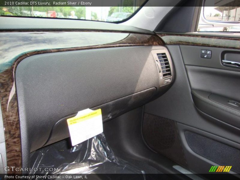 Radiant Silver / Ebony 2010 Cadillac DTS Luxury