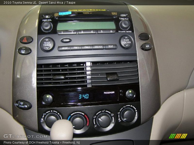 Desert Sand Mica / Taupe 2010 Toyota Sienna LE