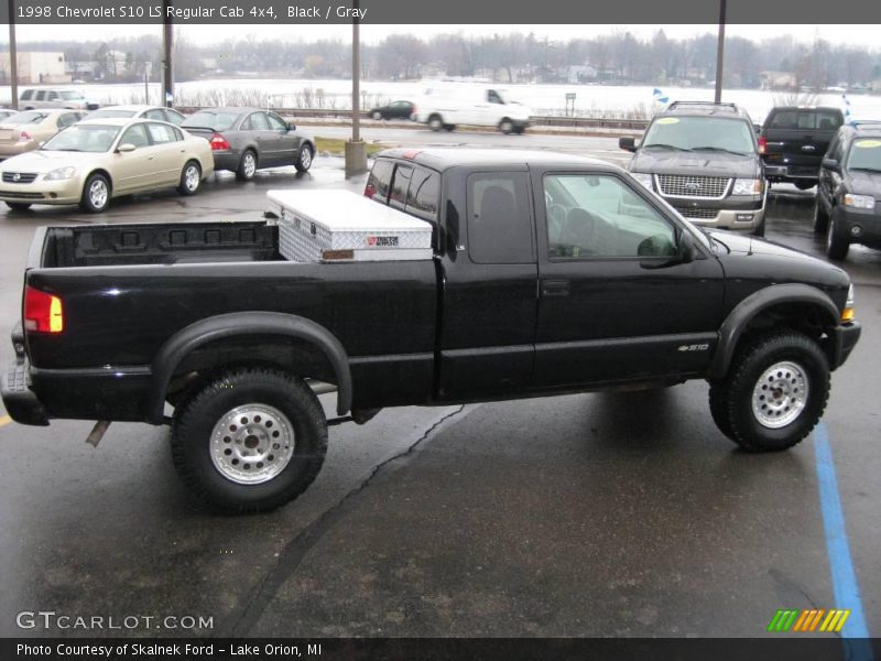 Black / Gray 1998 Chevrolet S10 LS Regular Cab 4x4