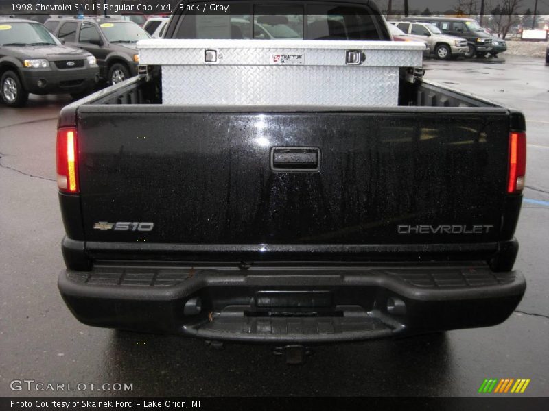 Black / Gray 1998 Chevrolet S10 LS Regular Cab 4x4