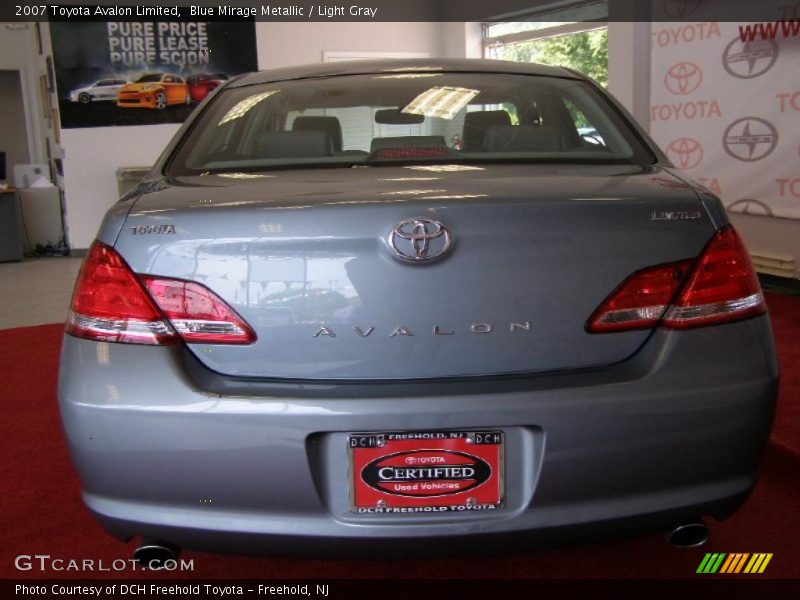 Blue Mirage Metallic / Light Gray 2007 Toyota Avalon Limited