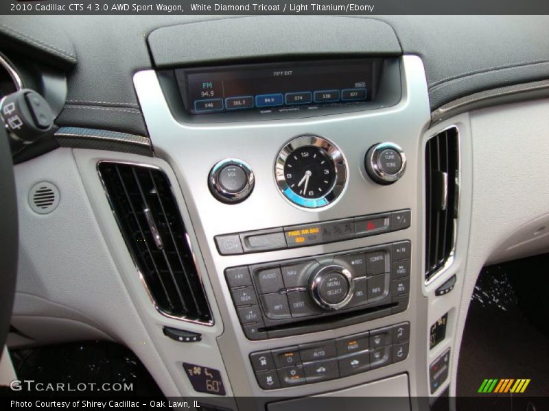 White Diamond Tricoat / Light Titanium/Ebony 2010 Cadillac CTS 4 3.0 AWD Sport Wagon
