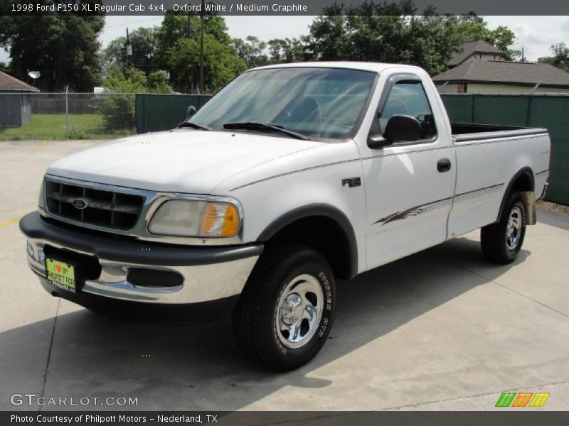 Oxford White / Medium Graphite 1998 Ford F150 XL Regular Cab 4x4