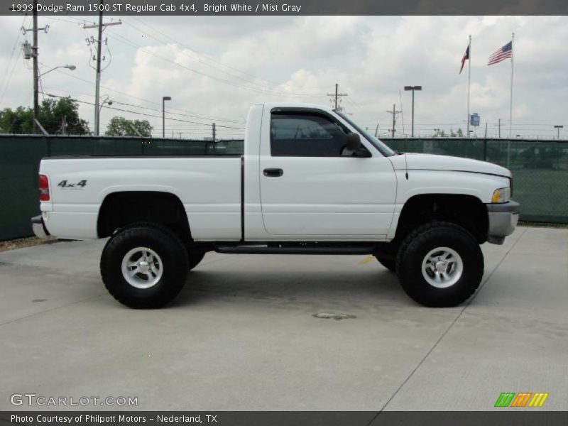 Bright White / Mist Gray 1999 Dodge Ram 1500 ST Regular Cab 4x4