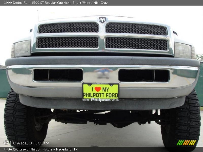 Bright White / Mist Gray 1999 Dodge Ram 1500 ST Regular Cab 4x4