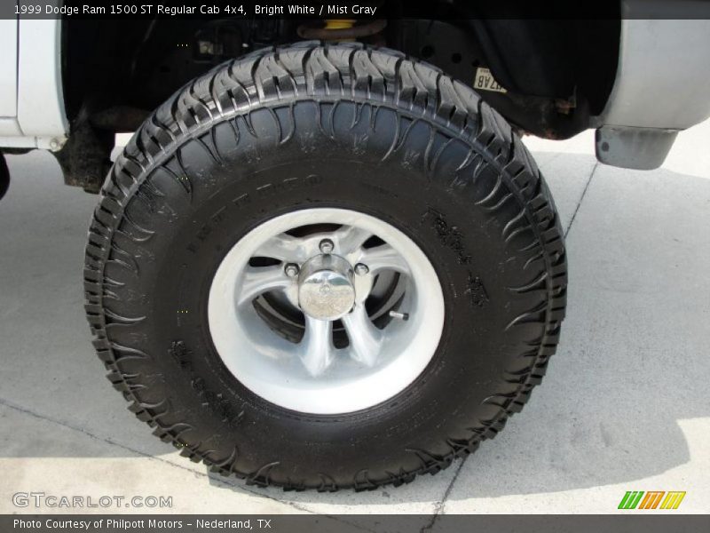 Bright White / Mist Gray 1999 Dodge Ram 1500 ST Regular Cab 4x4
