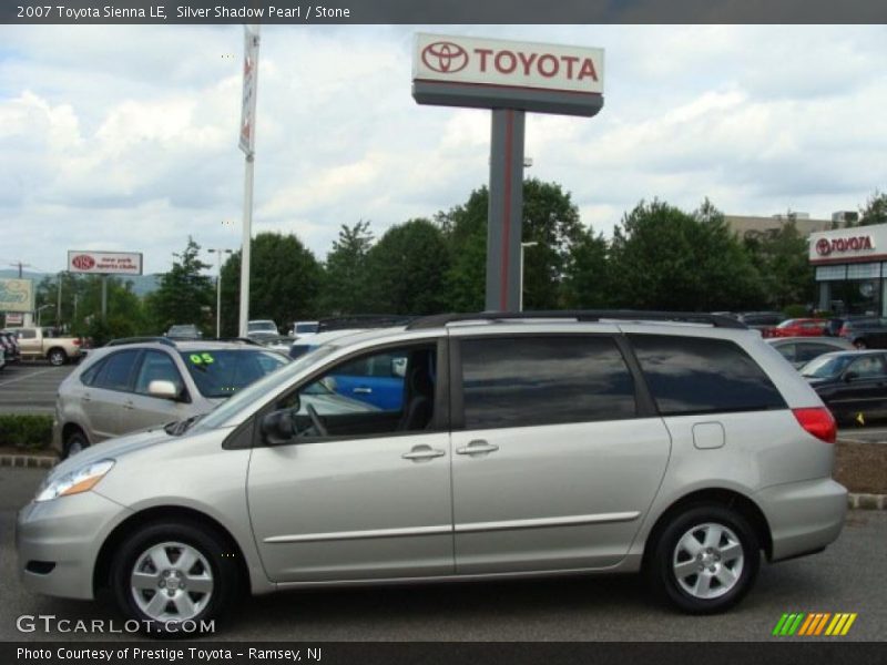 Silver Shadow Pearl / Stone 2007 Toyota Sienna LE