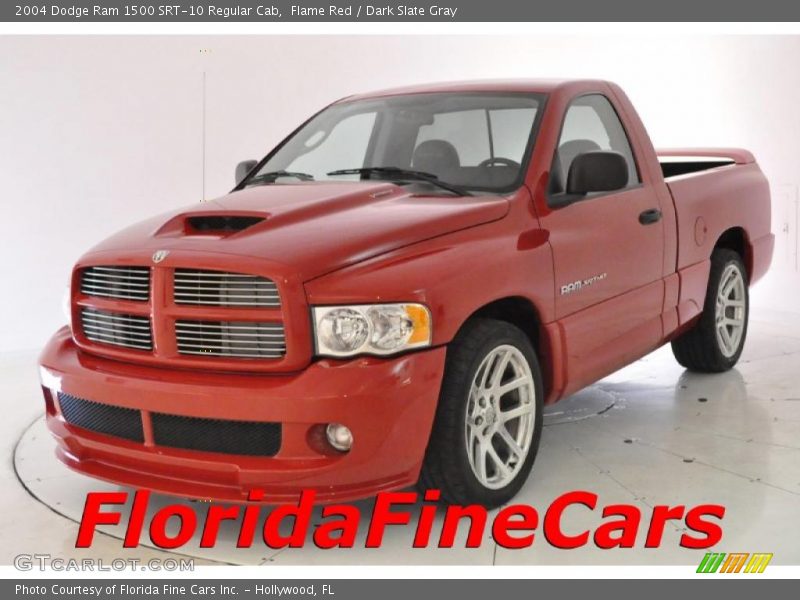 Flame Red / Dark Slate Gray 2004 Dodge Ram 1500 SRT-10 Regular Cab
