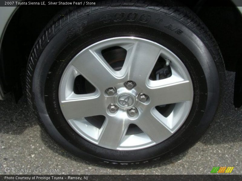 Silver Shadow Pearl / Stone 2007 Toyota Sienna LE