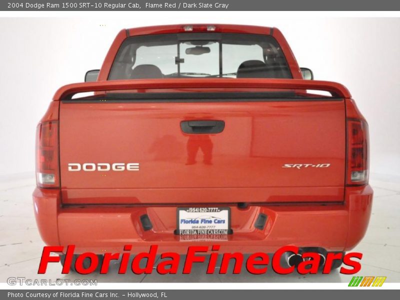 Flame Red / Dark Slate Gray 2004 Dodge Ram 1500 SRT-10 Regular Cab