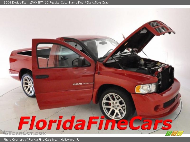 Flame Red / Dark Slate Gray 2004 Dodge Ram 1500 SRT-10 Regular Cab