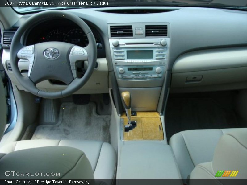 Aloe Green Metallic / Bisque 2007 Toyota Camry XLE V6