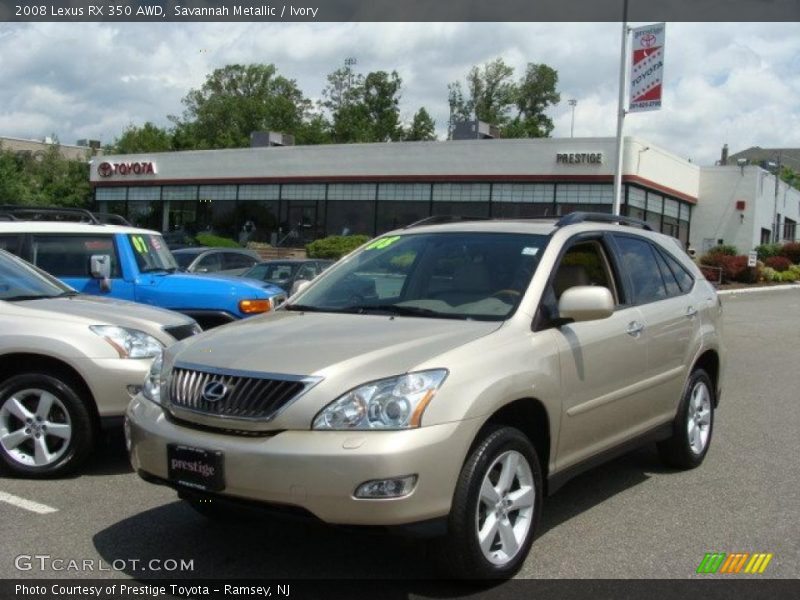 Savannah Metallic / Ivory 2008 Lexus RX 350 AWD