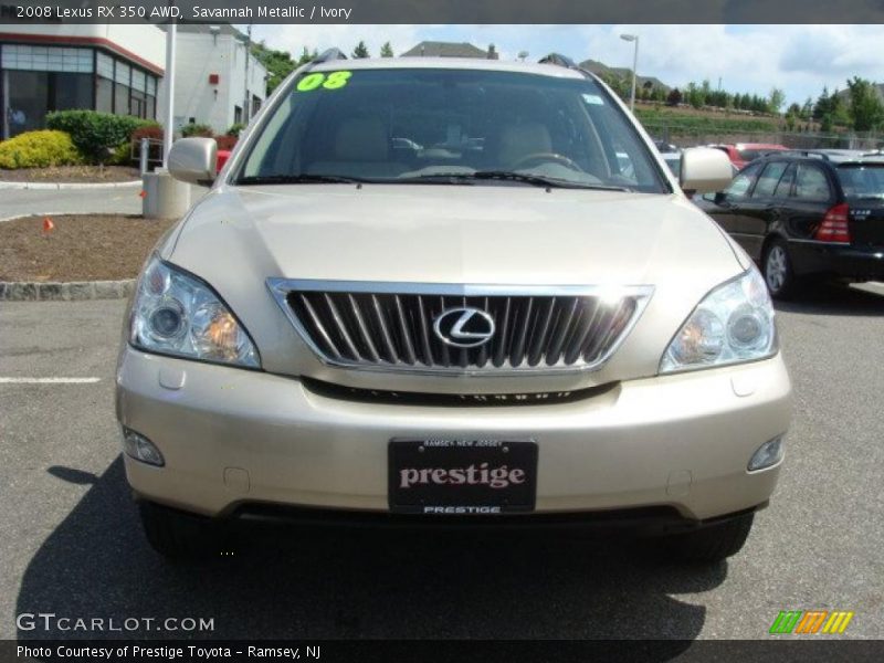 Savannah Metallic / Ivory 2008 Lexus RX 350 AWD