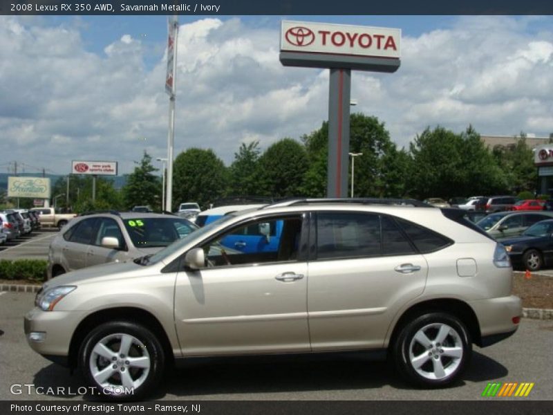 Savannah Metallic / Ivory 2008 Lexus RX 350 AWD