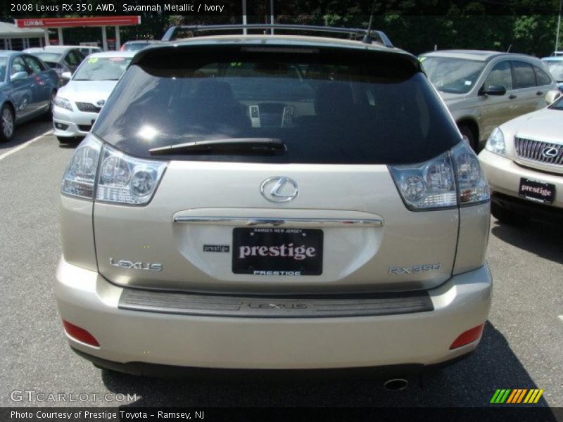 Savannah Metallic / Ivory 2008 Lexus RX 350 AWD