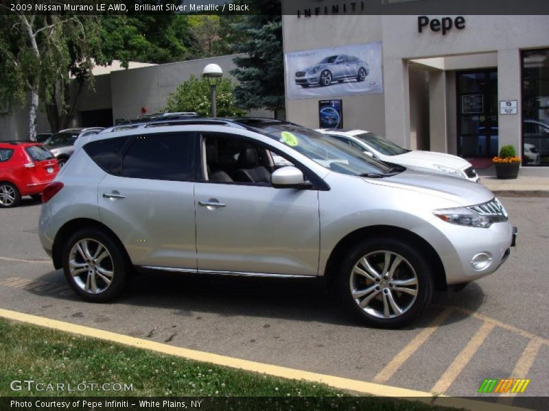 Brilliant Silver Metallic / Black 2009 Nissan Murano LE AWD